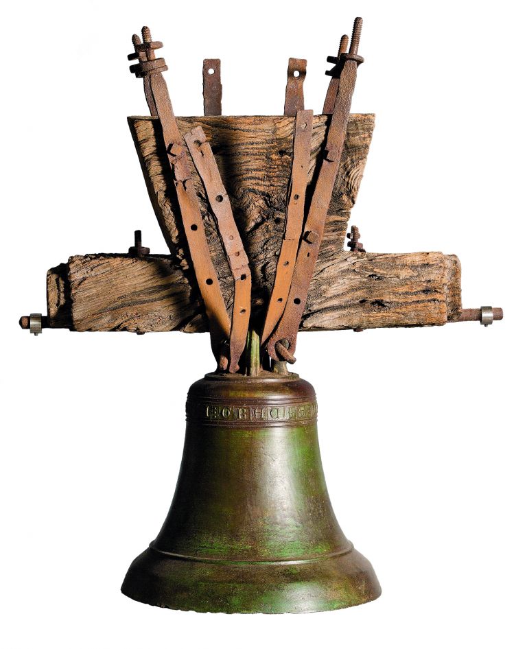 A magnificent and very rare bronze Angelus bell